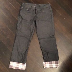 Flannel lined PrAna pants